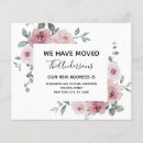Search for moving announcement cards New address