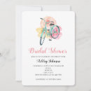 Search for bicycle bridal shower invitations Floral