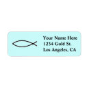 Search for christian fish return address labels Jesus