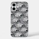 Search for japanese wave pattern iphone cases White