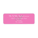 Search for pink return address stickers Pink and white