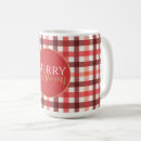 Search for red gingham pattern mugs Vintage
