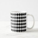 Search for harlequin pattern mugs Black and white