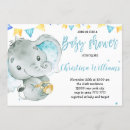 Search for cute baby boy shower invitations Elephant
