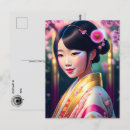 Search for geishas postcards Flowers