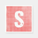 Search for red and white gingham napkins Summer