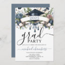 Search for blue and black graduation invitations Calligraphy