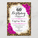 Search for leopard 60th birthday invitations For her