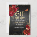 Search for red rose birthday invitations Floral
