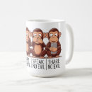 Search for wise mugs Three wise monkeys