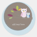 Search for owl on branch stickers Baby
