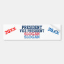 Search for president vice president bumper stickers Vote