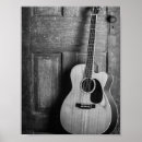 Search for black and white guitar posters Musical