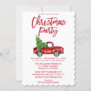 Search for vintage red truck invitations Modern brush script