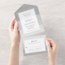 Search for grey seal invitations Modern folded marriage