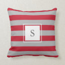 Search for modern grey red cushions Stripes