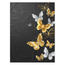 Search for gold white tablecloths Butterflies