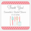 Search for kitchen bridal shower stickers Thank you