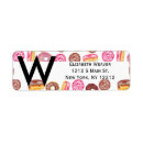 Search for girly pink return address labels Typography