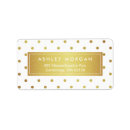 Search for gold save the date return address labels White