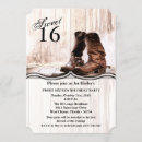 Search for country sweet 16 invitations Western