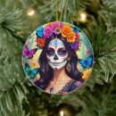 Search for dia de los muertos christmas tree decorations Sugar skull