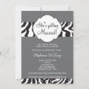 Search for blac invitations Zebra