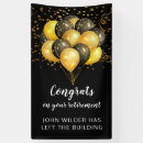 Search for retirement congratulations banners Retiree