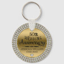 Search for 50th anniversary key rings Elegant
