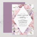 Search for floral sweet 16 invitations Purple