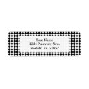 Search for diamond shape return address labels Harlequin