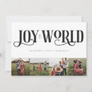 Search for joy to the world photo christmas cards Simple