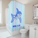 Search for great white shark shower curtains Jaws