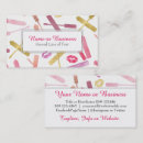 Search for lip gloss business cards Pink