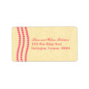 Search for dark background return address labels Vintage