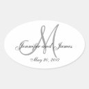 Search for oval monogram stickers Simple