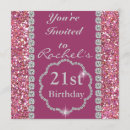 Search for classy 21st birthday invitations Pink