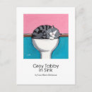 Search for sleeping kitty postcards Tabby