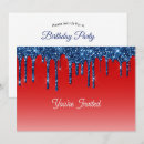 Search for americana invitations Red white blue
