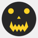 Search for glowing pumpkin face stickers Halloween