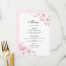 Search for blush pink wedding menus Dinner
