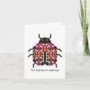 Search for ladybug design postcards For her