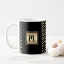 Search for gold pattern mugs Black and gold
