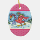 Search for pink oval christmas tree decorations Snow
