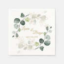 Search for wedding napkins Eucalyptus