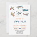 Search for vintage aeroplane birthday invitations Boy