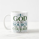 Search for courage quote mugs Joshua 1 9