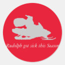 Search for snowmobile stickers Santa