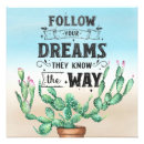 Search for follow your dreams art Quote