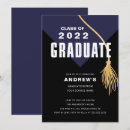 Search for blue and black graduation invitations University